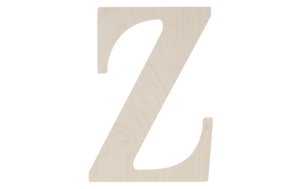 Good Wood by Leisure Arts Letter 9.5 Z, Wooden Letters, Wood